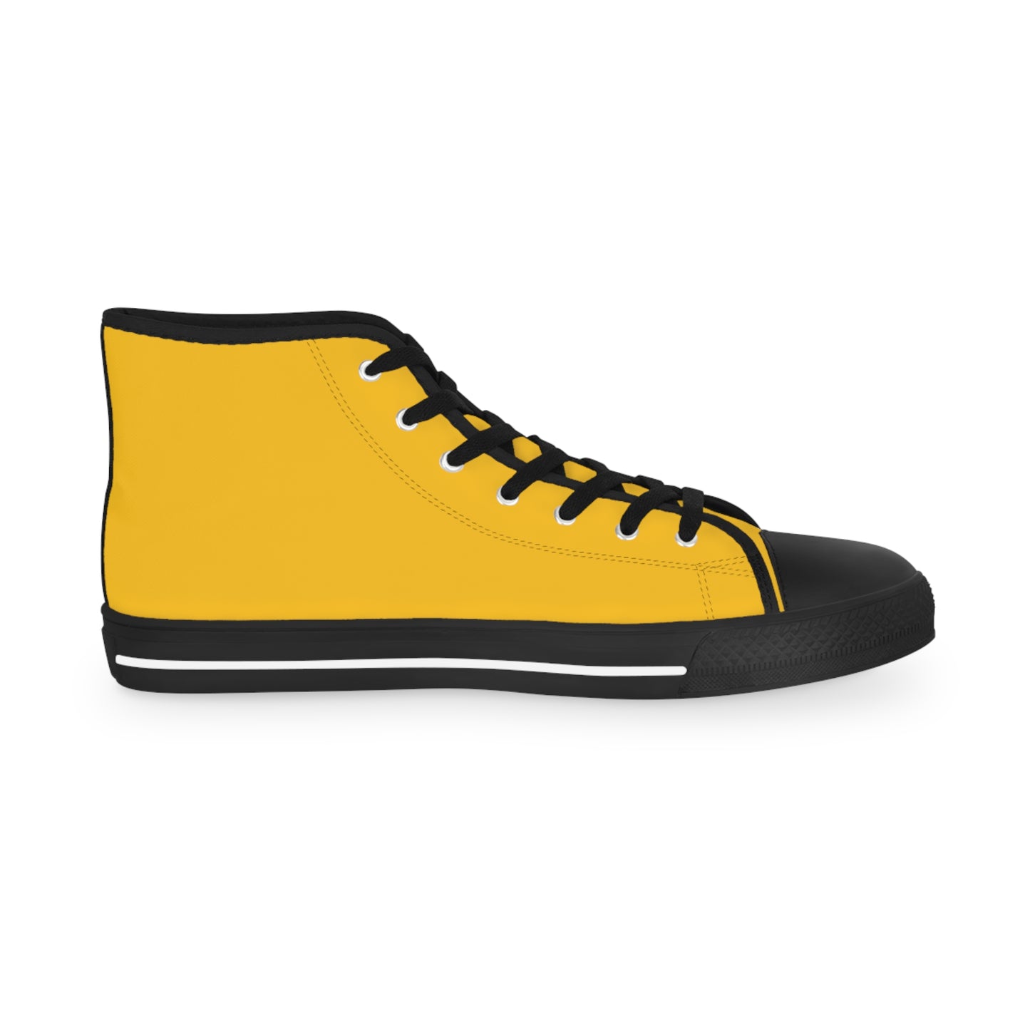 KING  SKULL On Mustard Men's High Top Sneakers