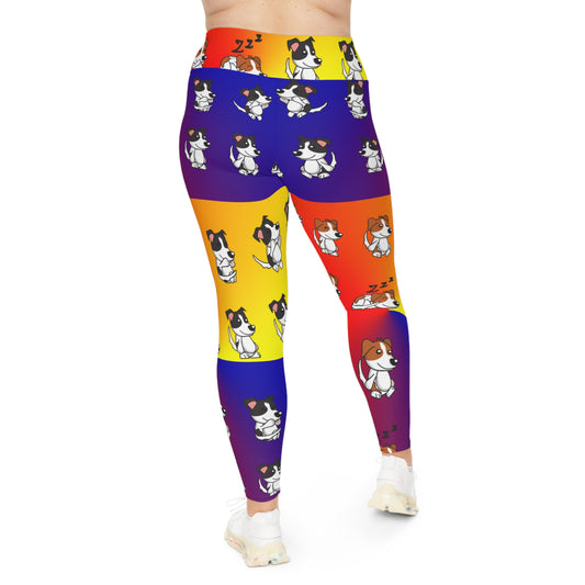 RAINBOW DOGS Plus Size Leggings