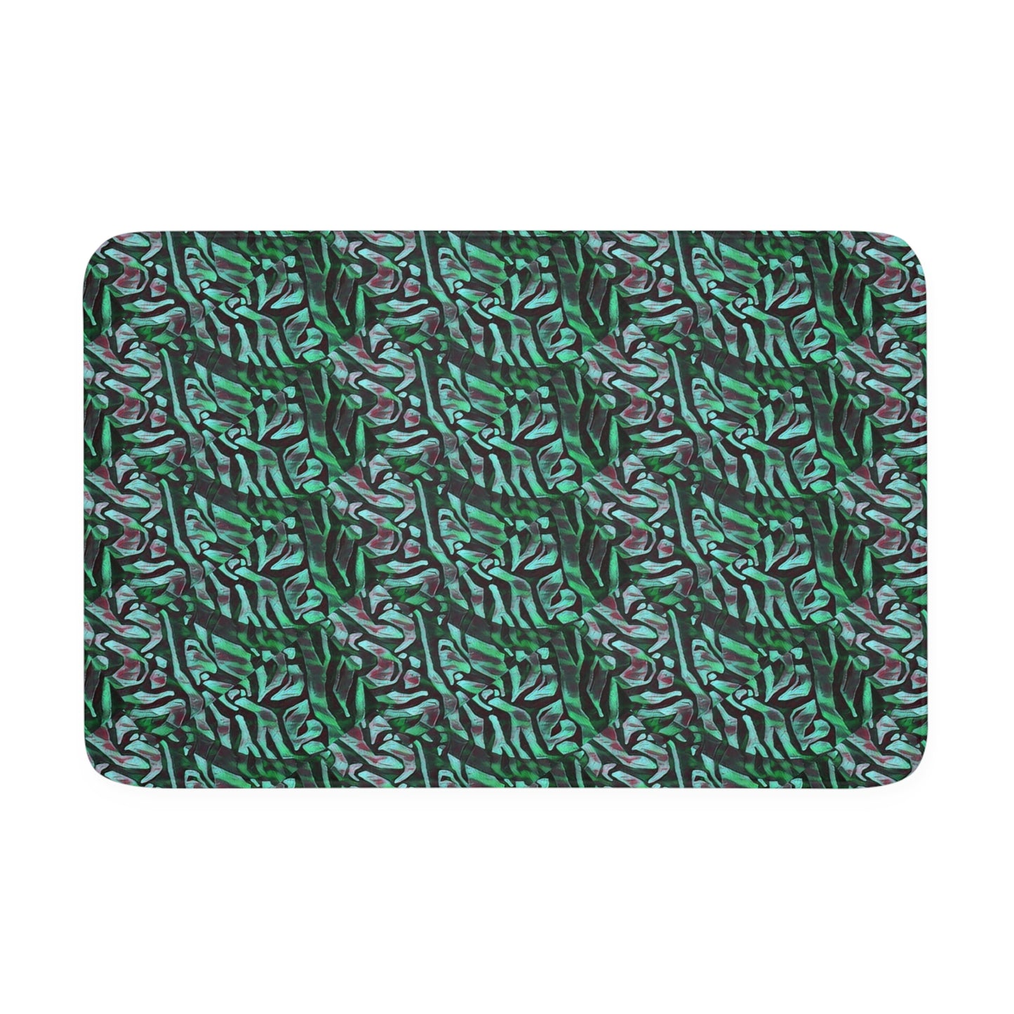 Mint Black Memory Foam Bath Mat