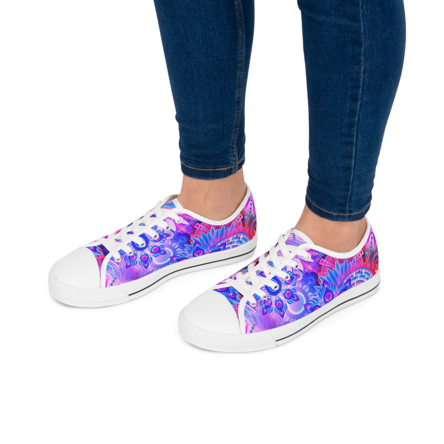 Mandalas-Pink 2 Women's Low Top Sneakers