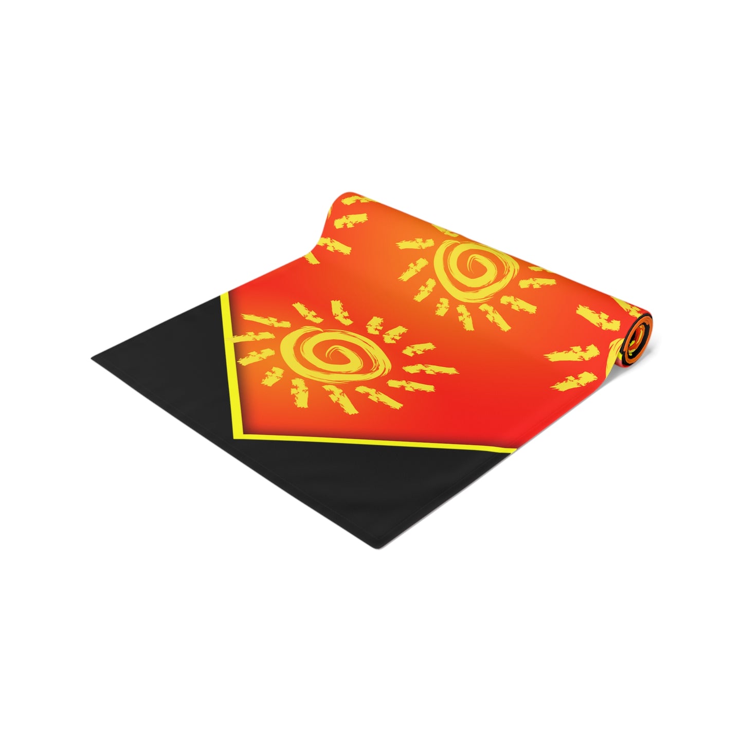 Sun Shine [Black] Table Runner (Cotton, Poly)