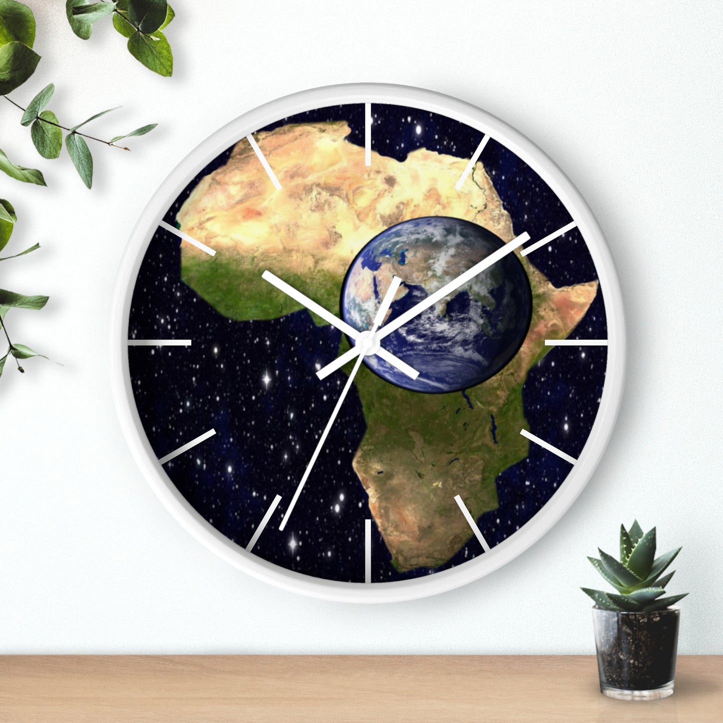 Earth In Africa Wall clock