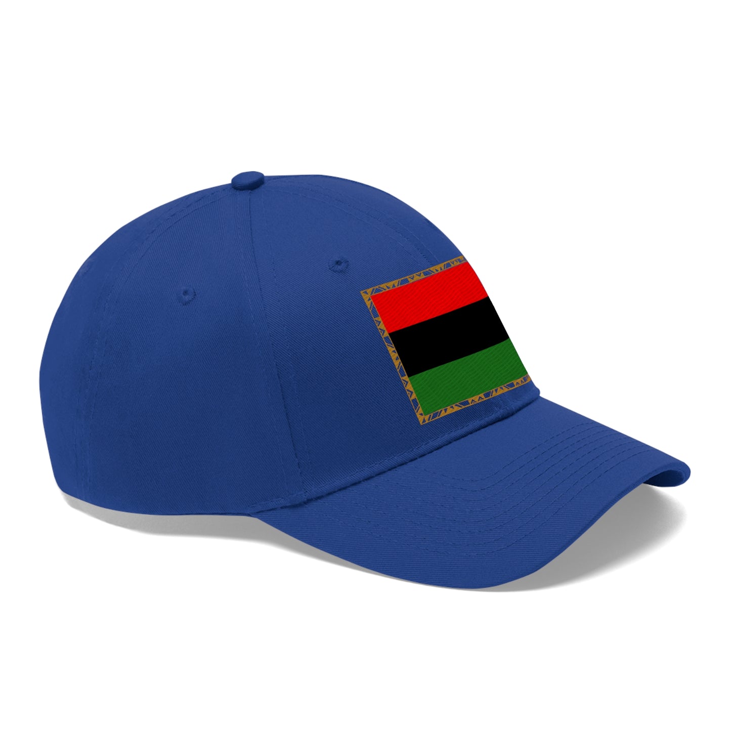 African Diaspora Flag in Gold (EMBROIDERED ) Unisex Twill Hat