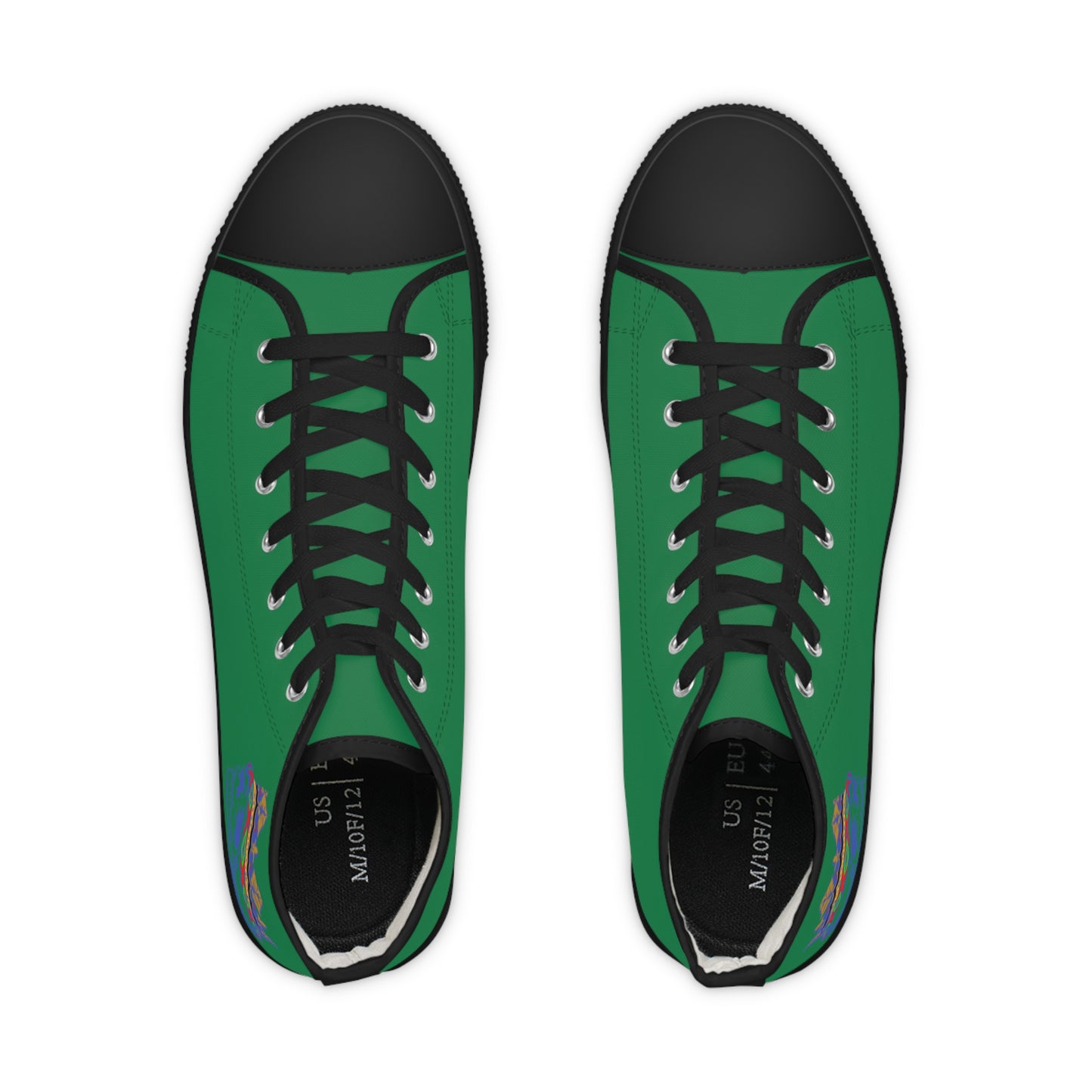 KING  SKULL On Green Men's High Top Sneakers