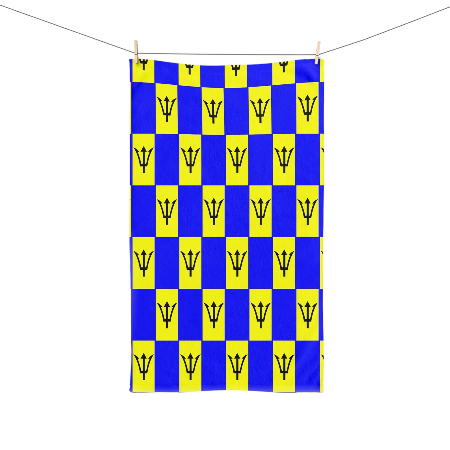 Barbados Flag Hand Towel