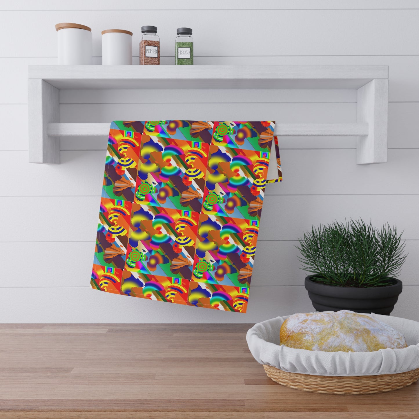 9 Africa's Collage  Kitchen Towel