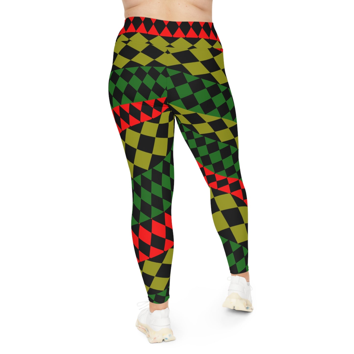 Pan African FLAG( Optical) Plus Size Leggings