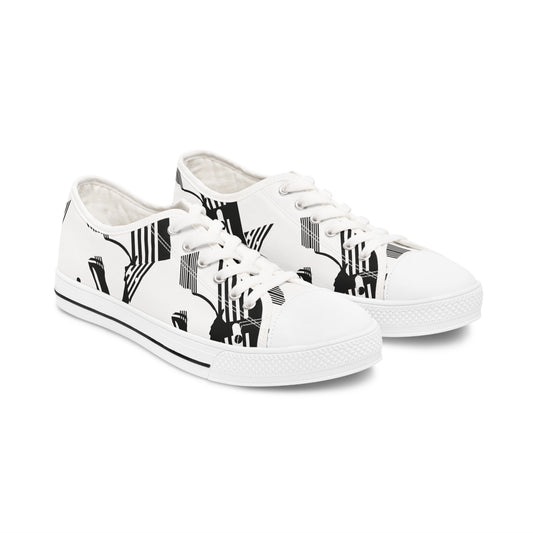 B & W D String        Women's Low Top Sneakers