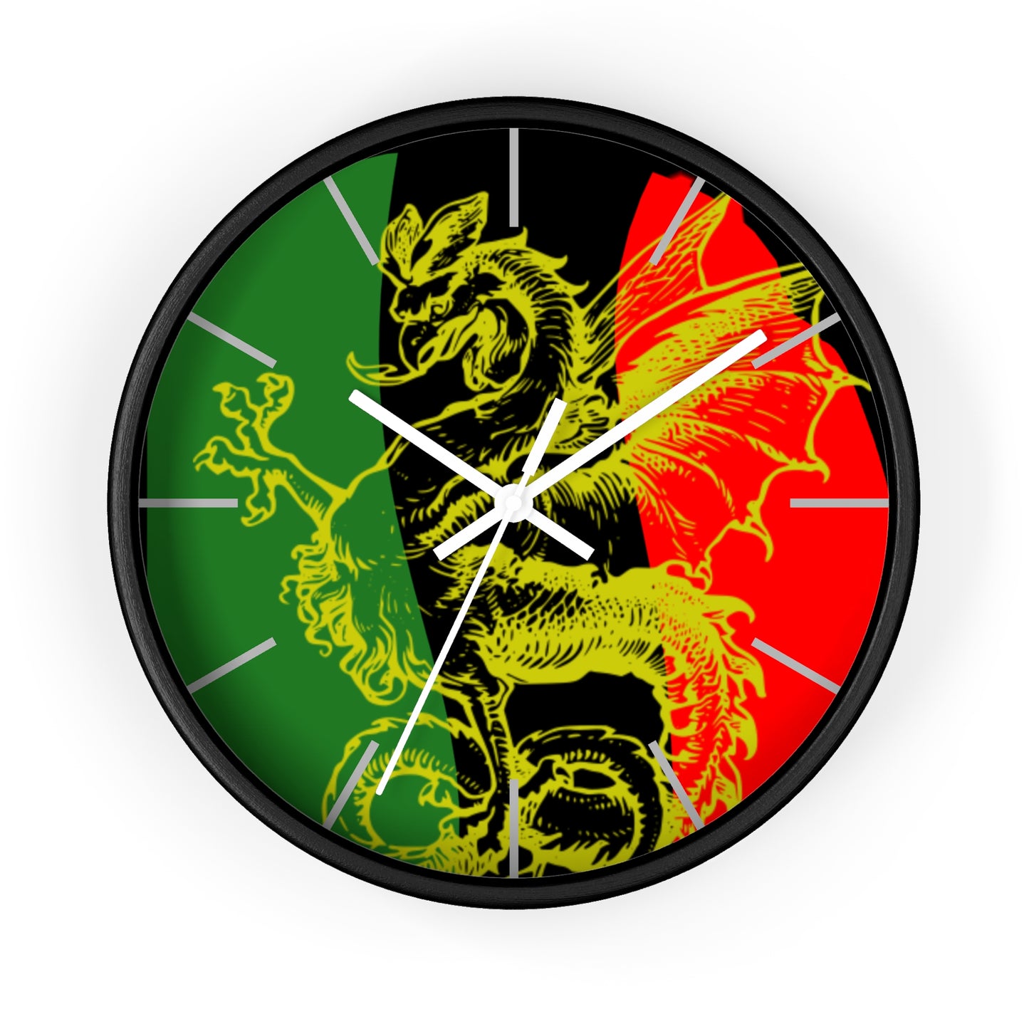 Pan African Flag Griffith Wall clock