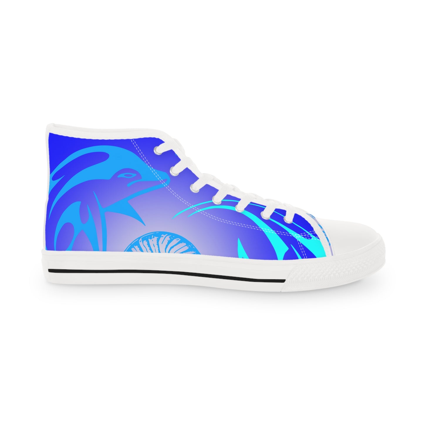 Blue Fish 2 Fish    Men's High Top Sneakers