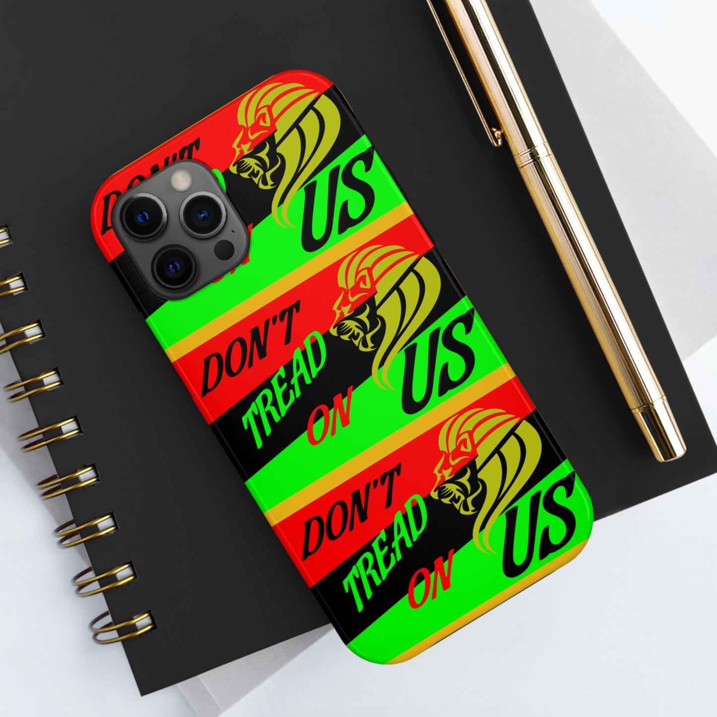 "Don't Tread On Us" African Diaspora Flag X's 3 Tough Phone Cases, Case-Mate