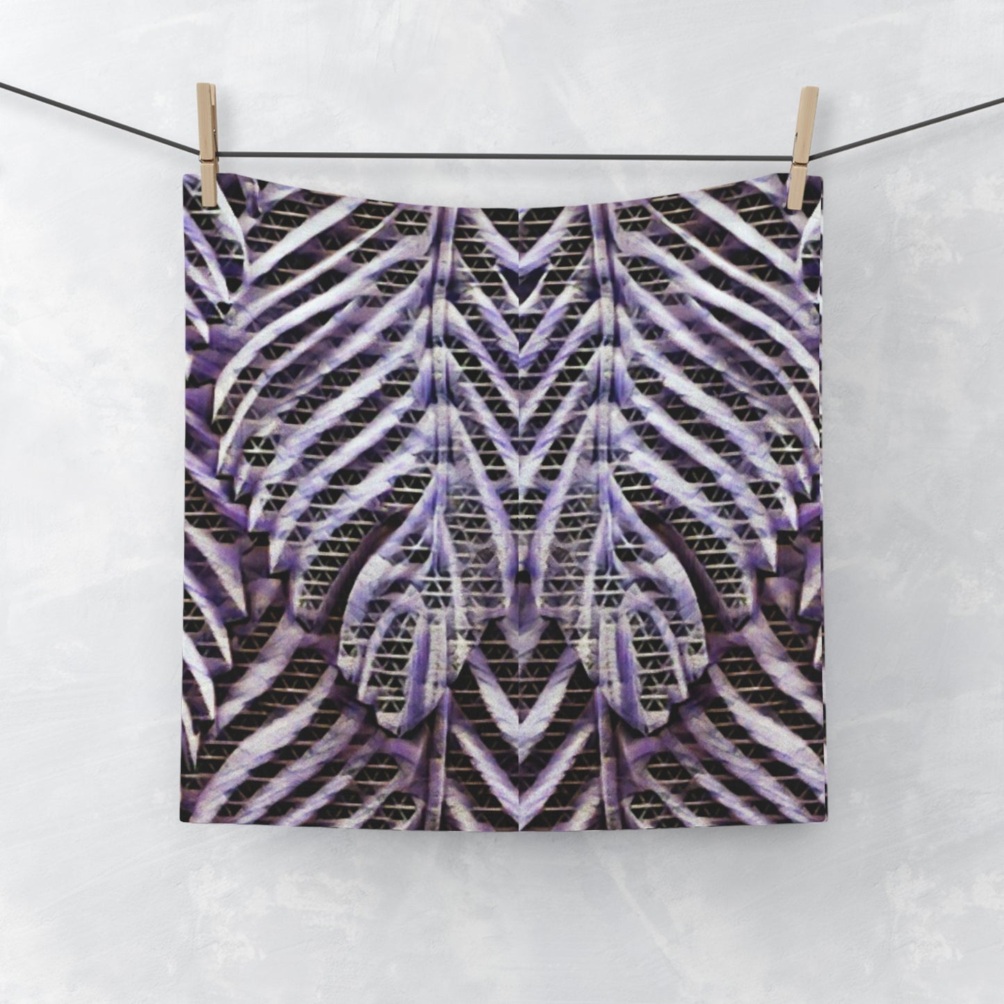 Purple Vine Face Towel