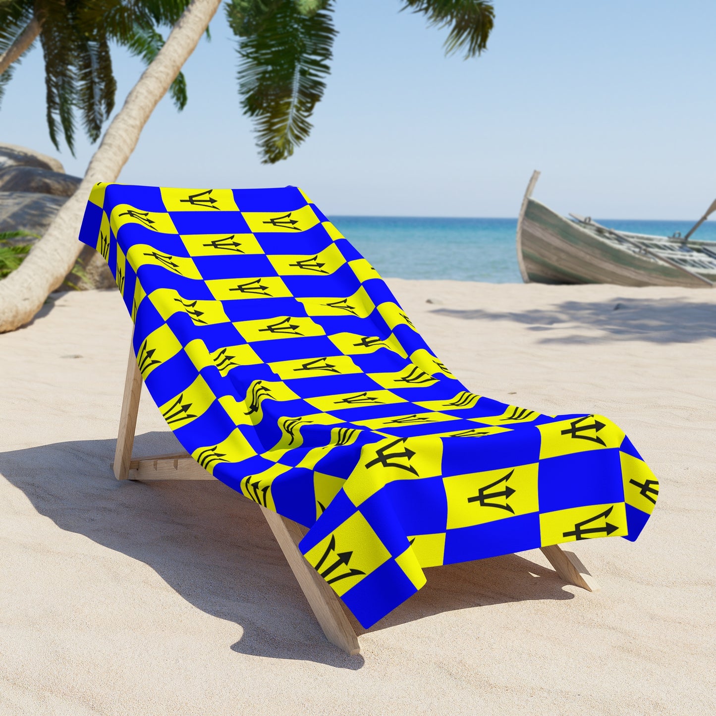 Barbados Flag Beach Towel