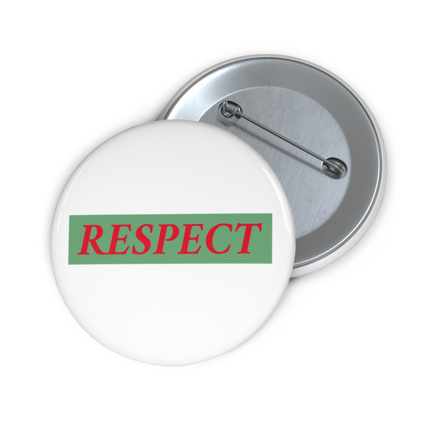 Respect (white)Pin Buttons