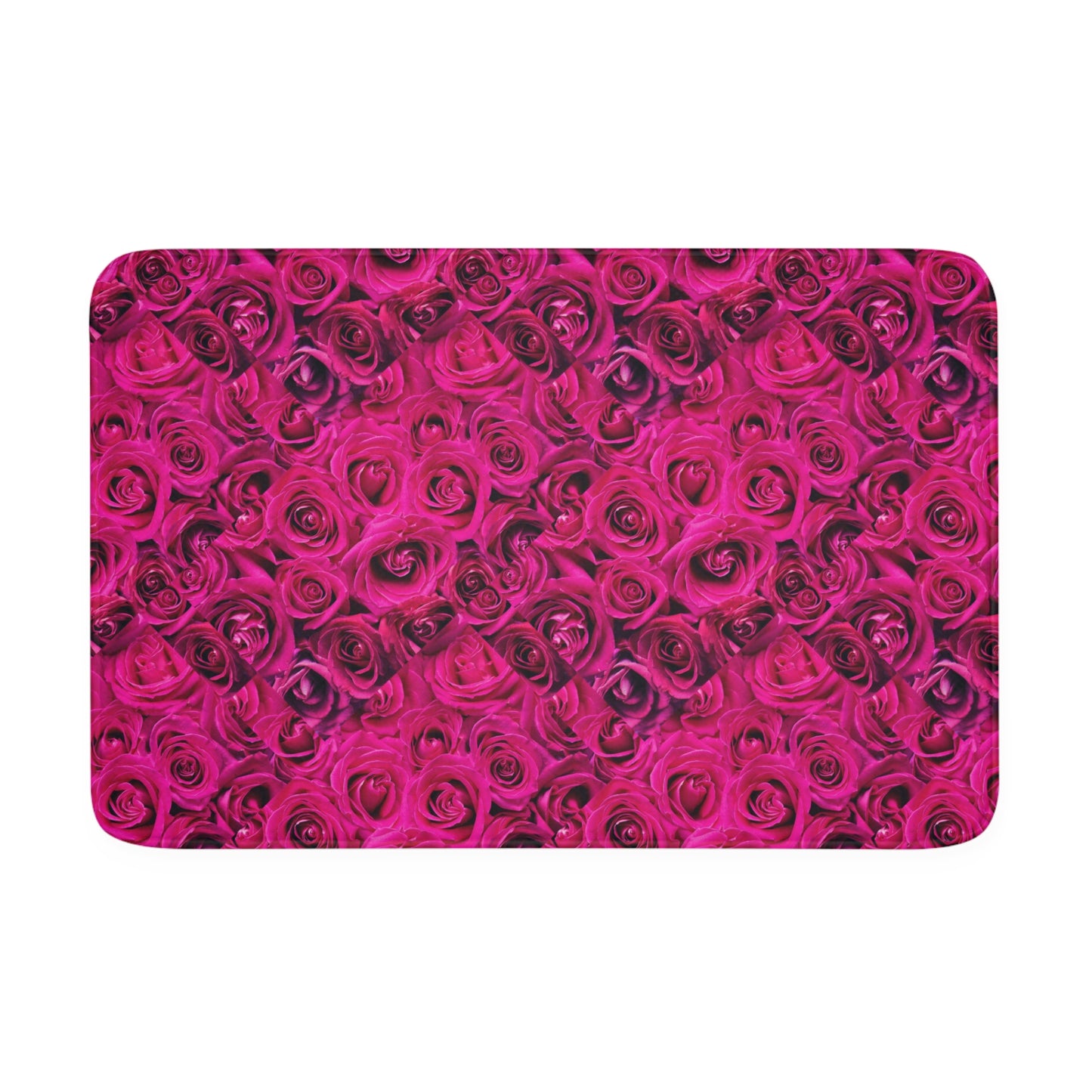 pink-roses Memory Foam Bath Mat