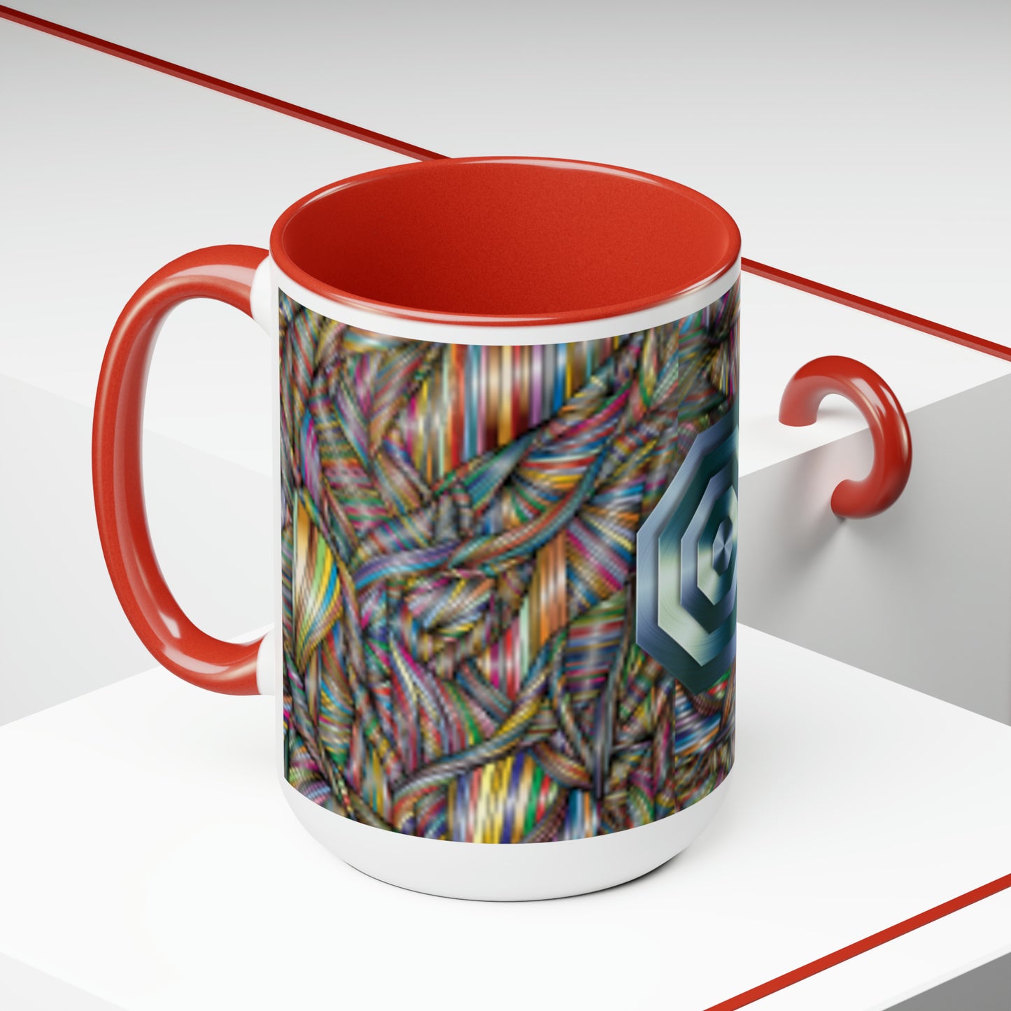 Cerebral Two-Tone Coffee Mugs, 15oz