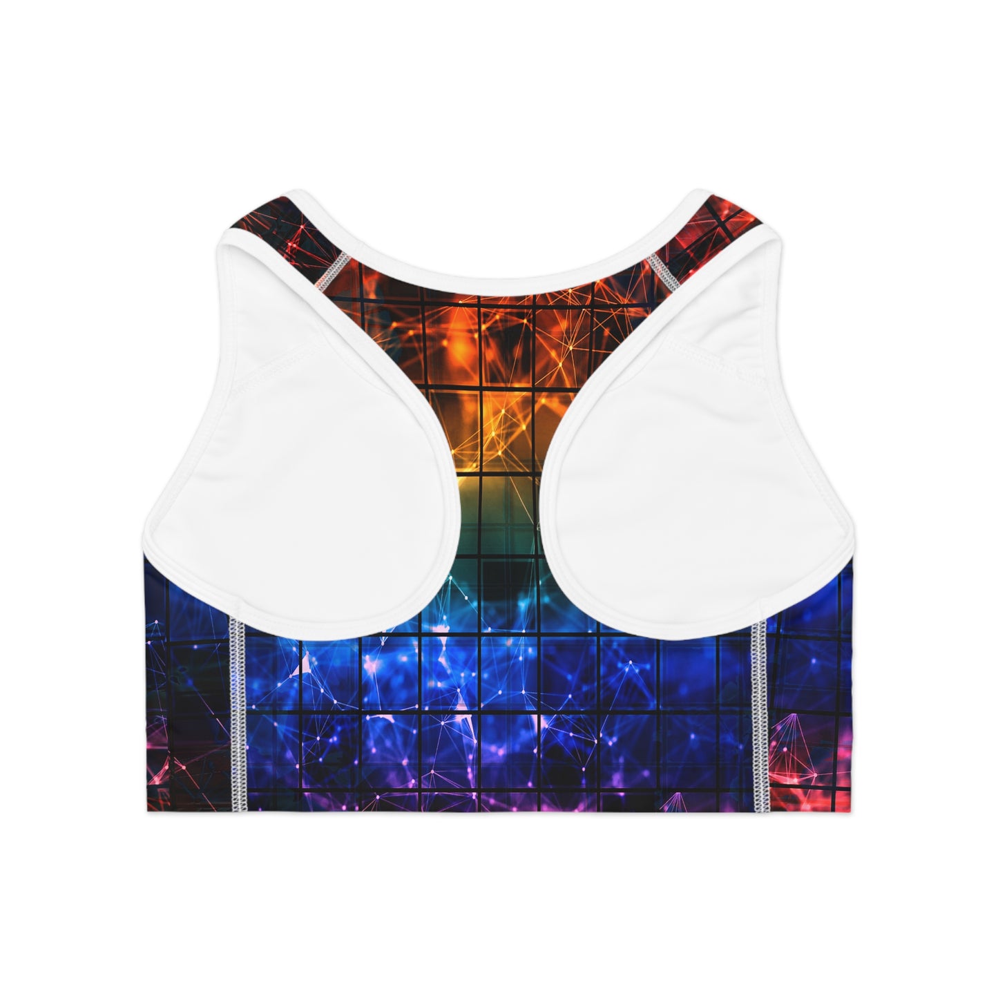 Techno - Colo Sports Bra (AOP)