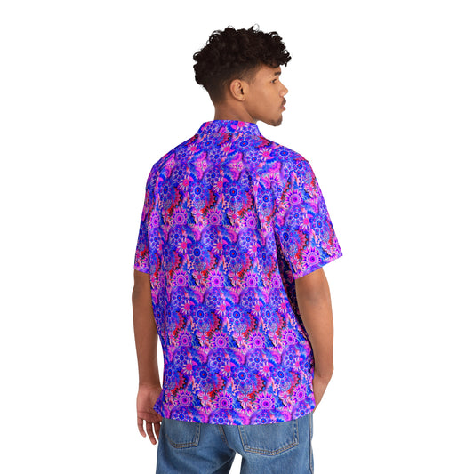 Mandalas-Pink 2   Men's Hawaiian Shirt