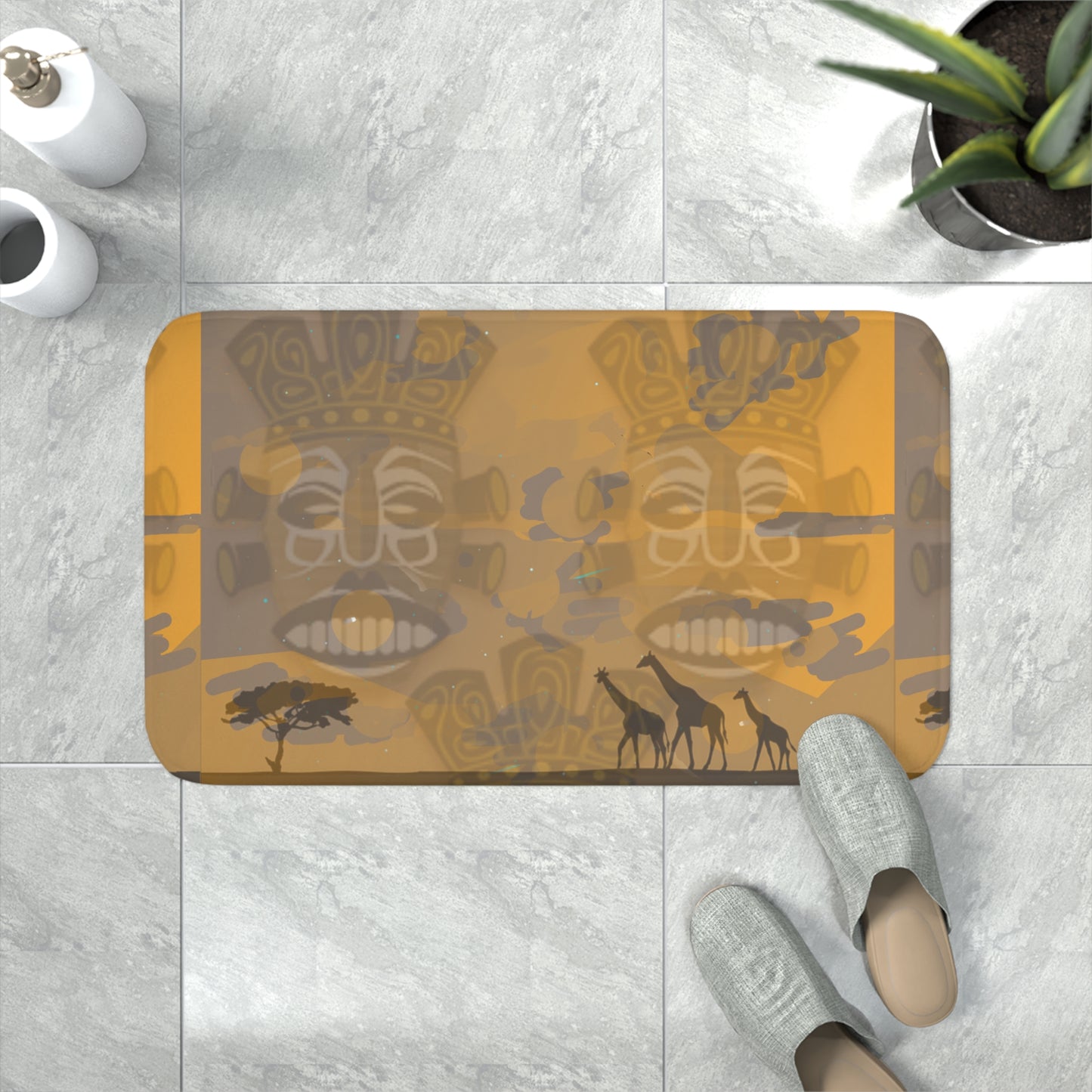 Tribal Horizon Memory Foam Bath Mat