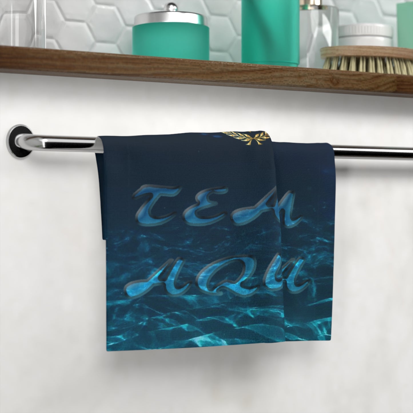 Team Aqua Face Towel