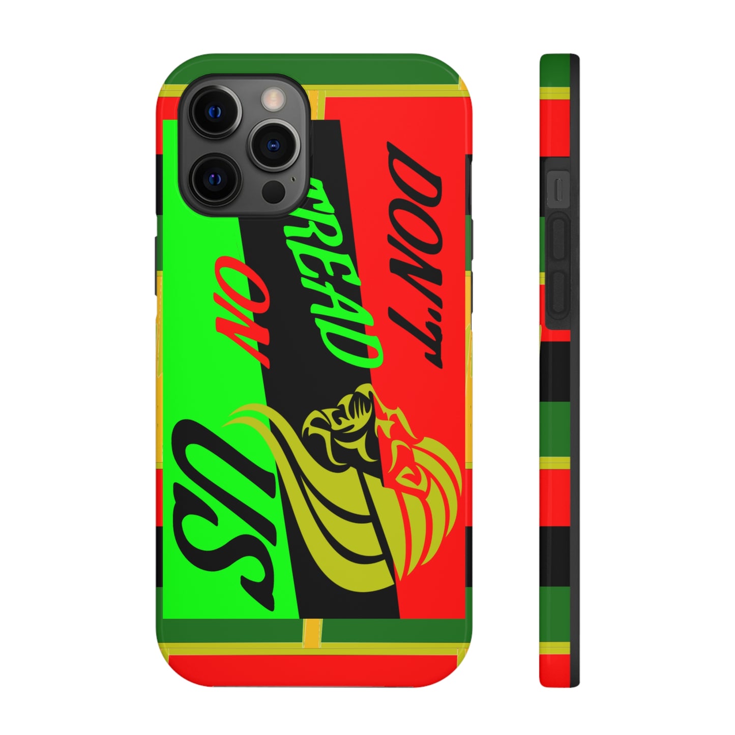 "Don't Tread On Us" African Diaspora Flag Tough Phone Cases, Case-Mate