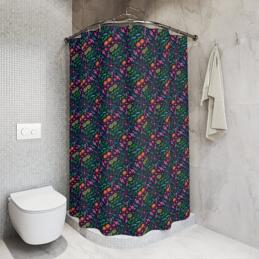 Healthy Roots Polyester Shower Curtain