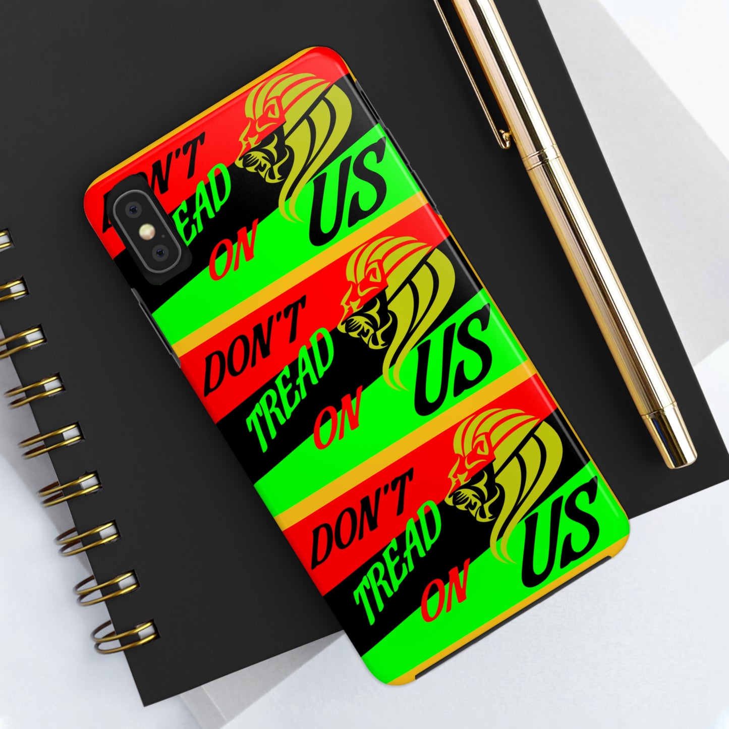 "Don't Tread On Us" African Diaspora Flag X's 3 Tough Phone Cases, Case-Mate