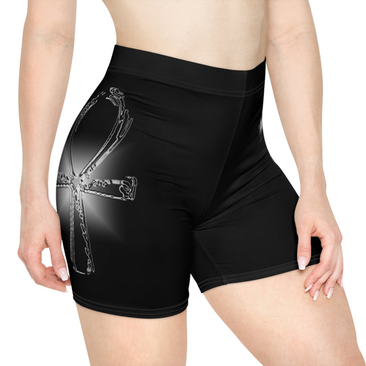 Glass Ahnk  Women's Biker Shorts (AOP)