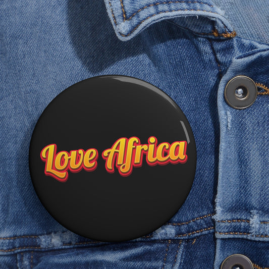 Love Africa(Black)Pin Buttons