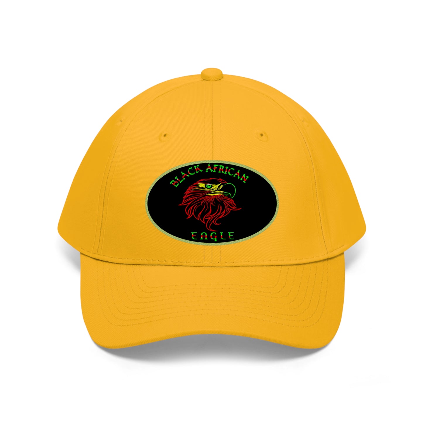 Black African Eagle  (EMBROIDERED )   Unisex Twill Hat