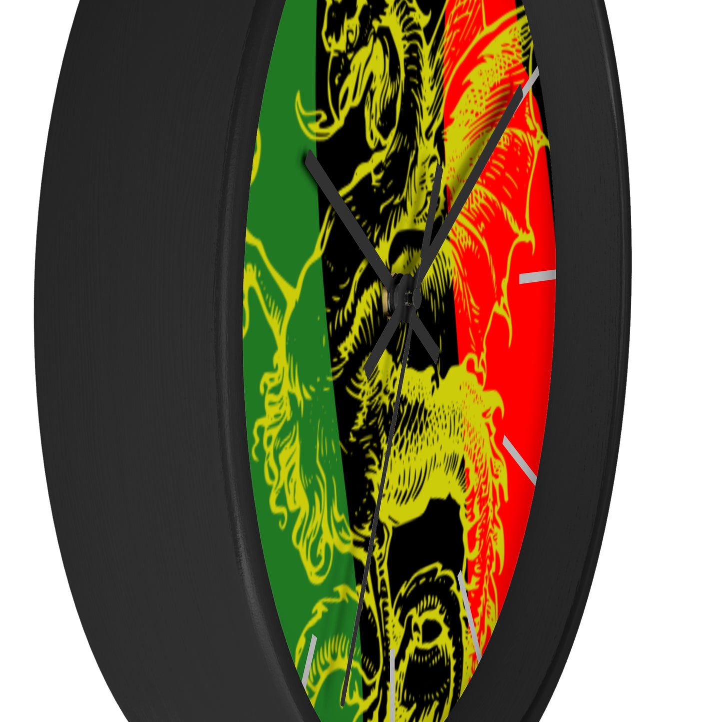 Pan African Flag Griffith Wall clock