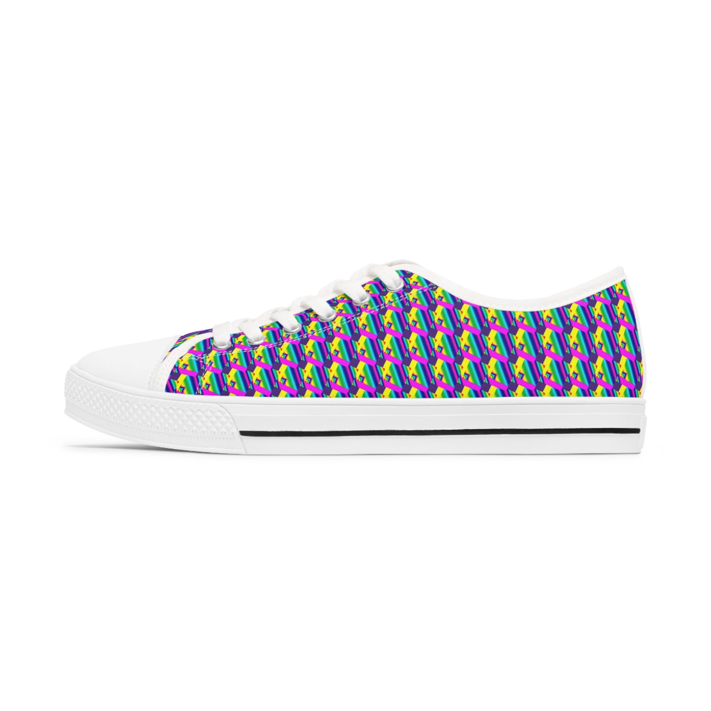 Rainbow Collage       Women's Low Top Sneakers