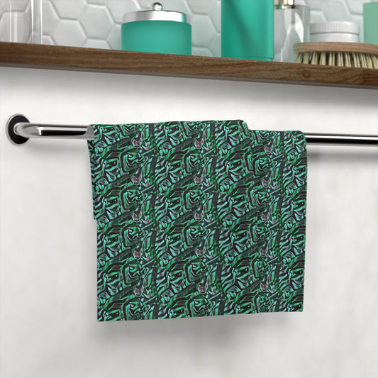 Mint Black  Face Towel