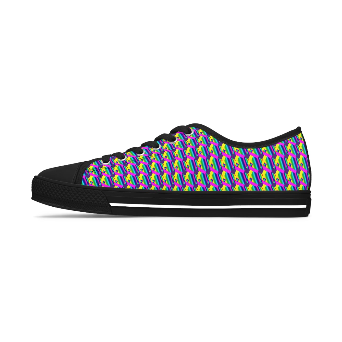 Rainbow Collage       Women's Low Top Sneakers