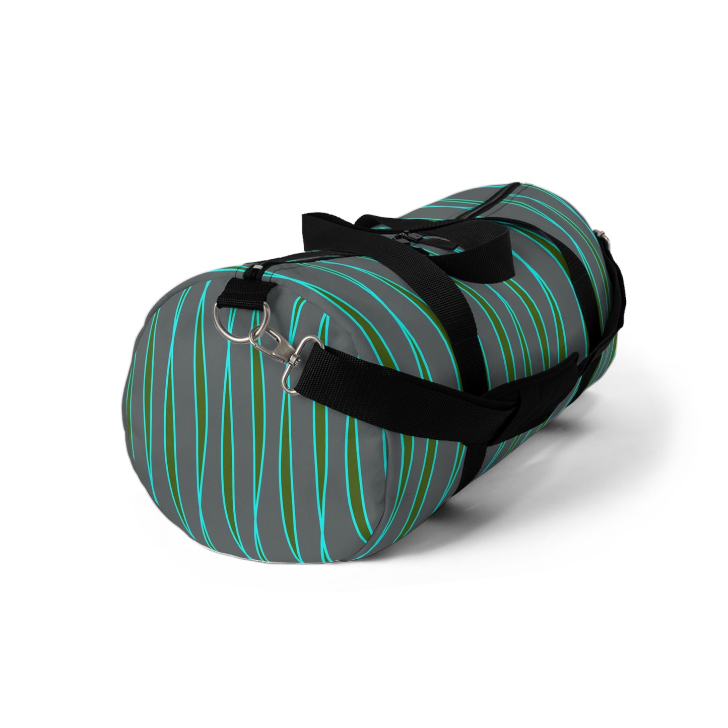 Light Ribbons (Gray) Duffel Bag