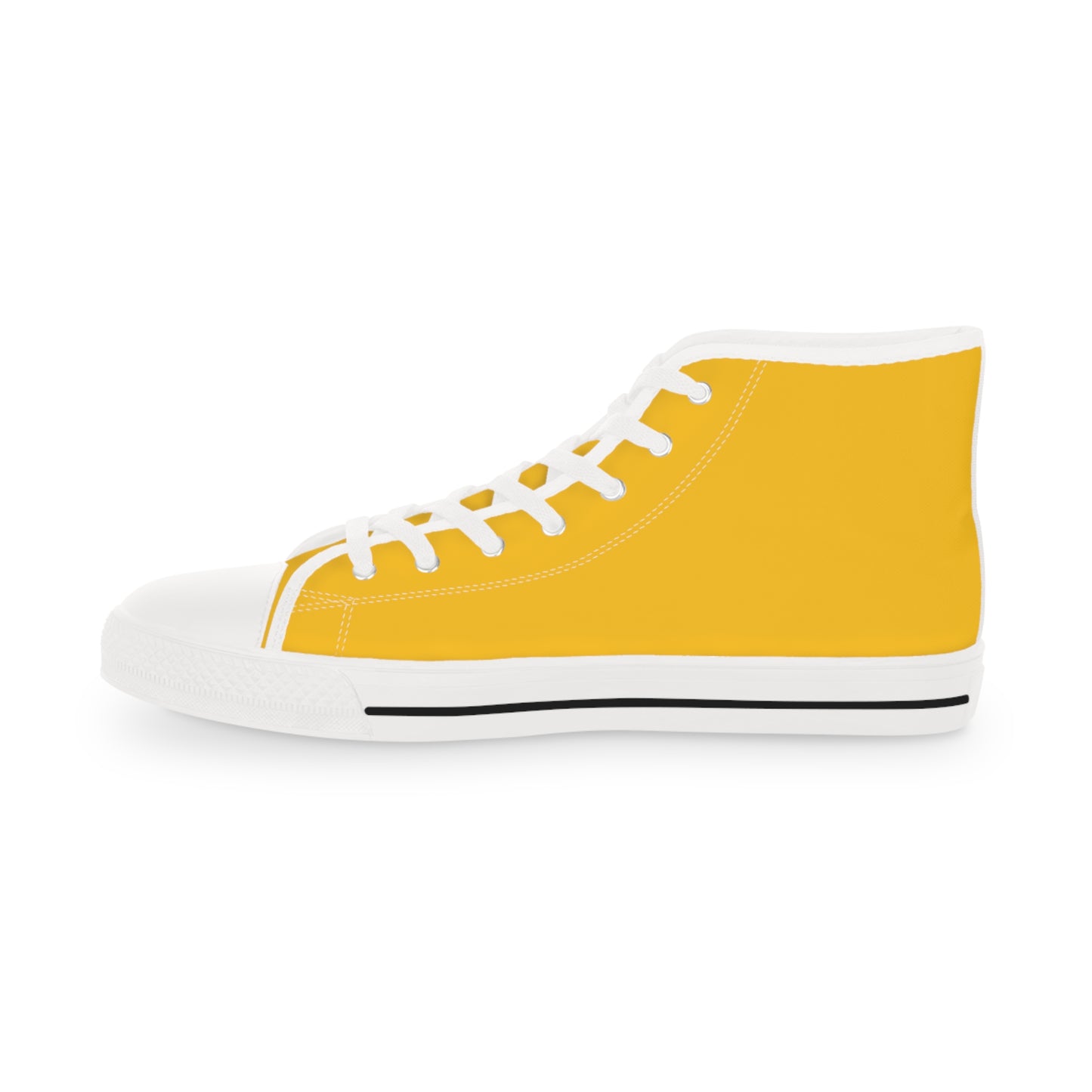 KING  SKULL On Mustard Men's High Top Sneakers