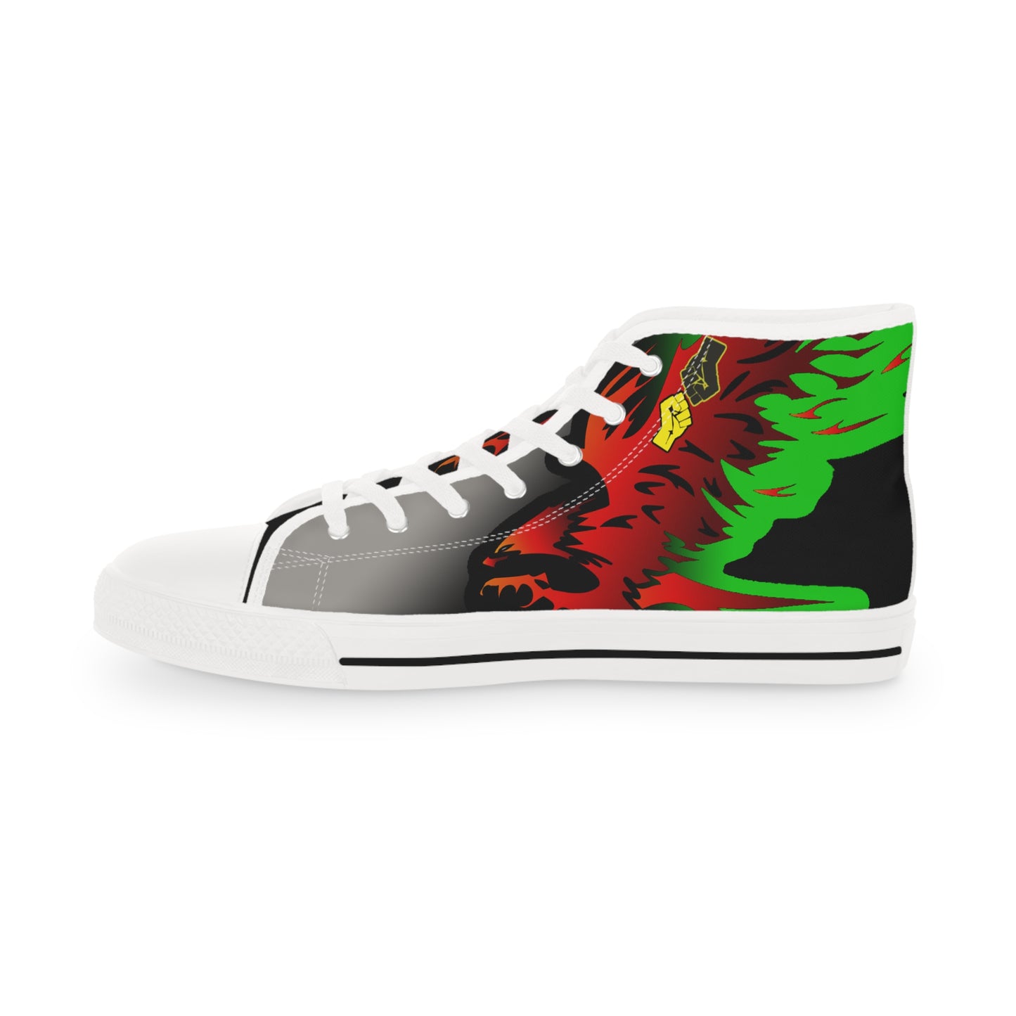 Afro Fire Bird  Men's High Top Sneakers