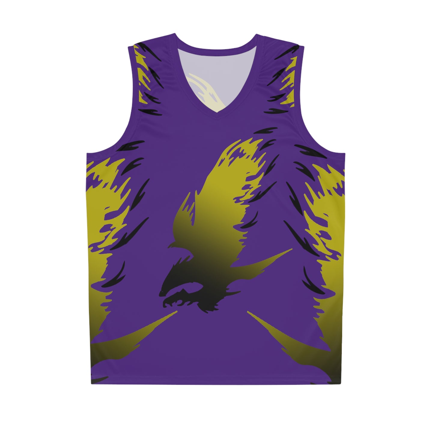 Golden Black Raptor      Basketball Jersey (AOP)