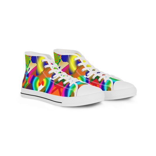 9 Africas Collage Men's High Top Sneakers