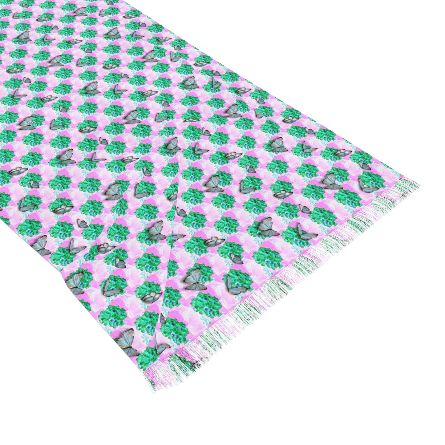 Light Green Butterflies Light Scarf