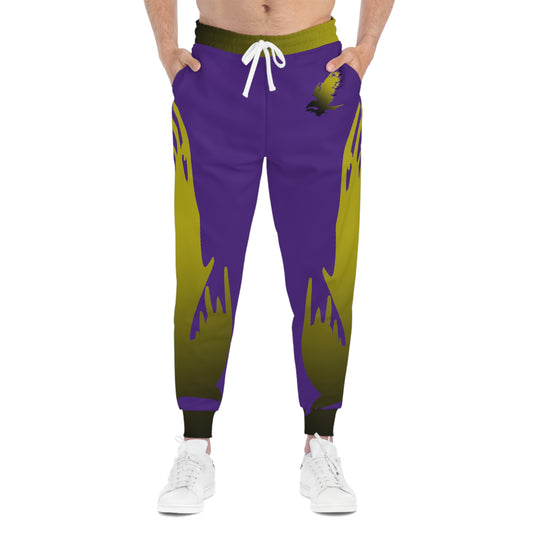 Golden  Black Raptor  Athletic Joggers (AOP)