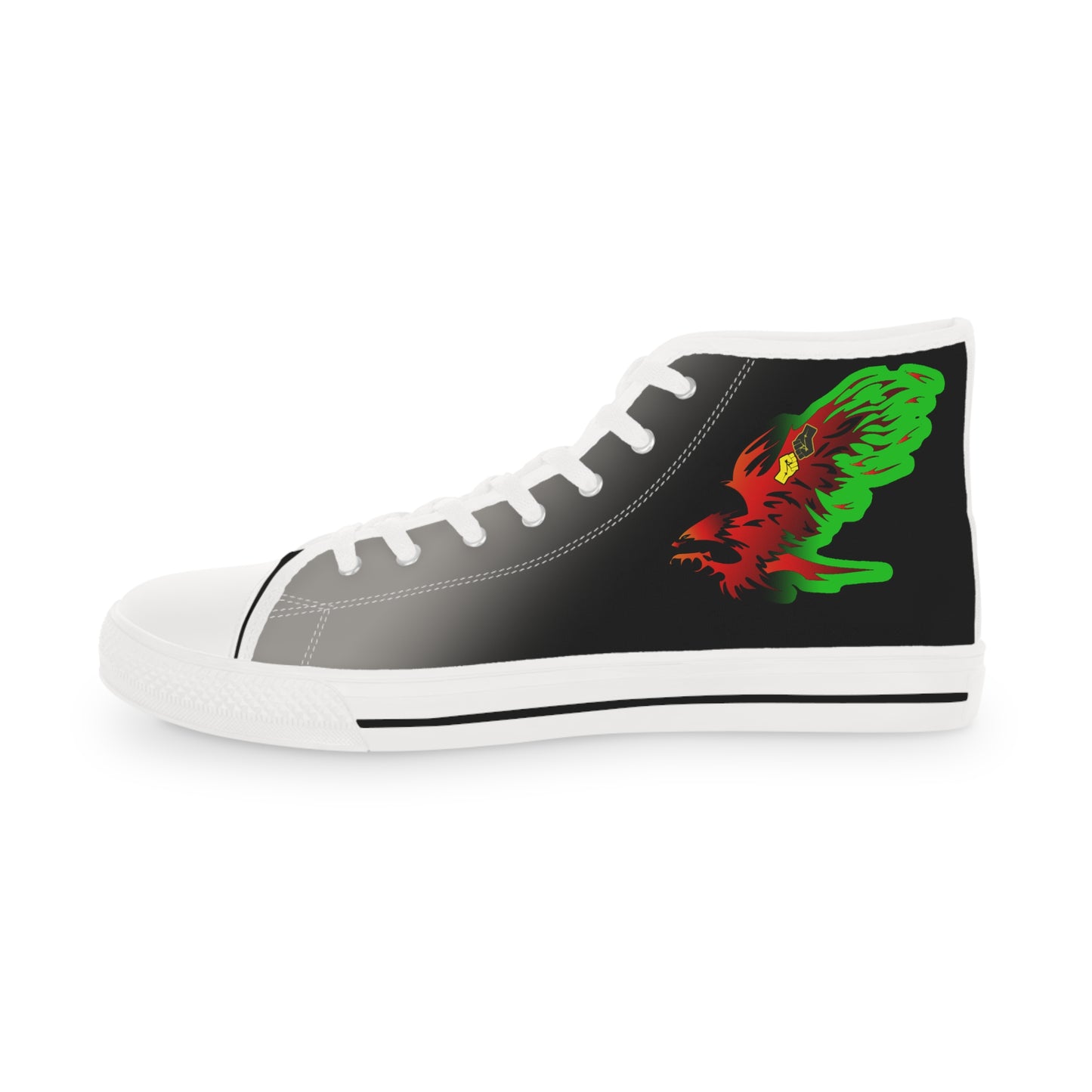 Afro Fire Bird  Men's High Top Sneakers