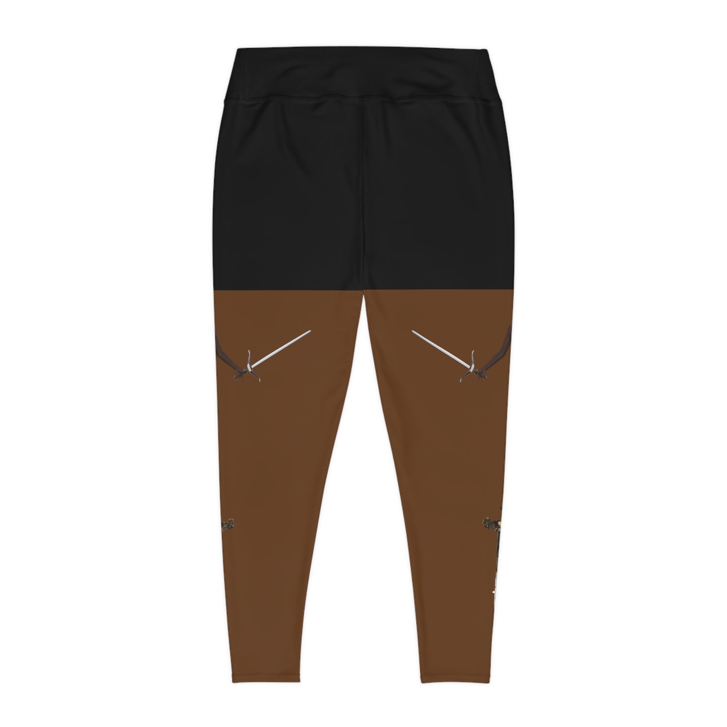 Themis-Lady Justice (Brown) Plus Size Leggings