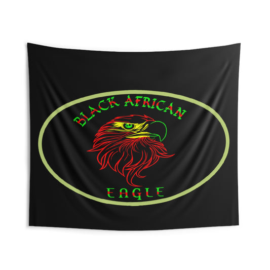 BLACK AFRICAN EAGLE Wall Tapestry