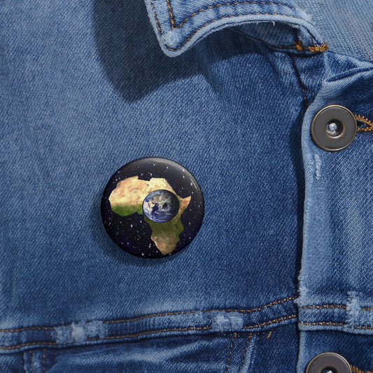 Earth In Africa Pin Buttons