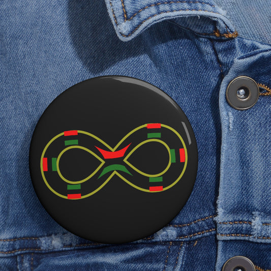 Infinity African Pin Buttons