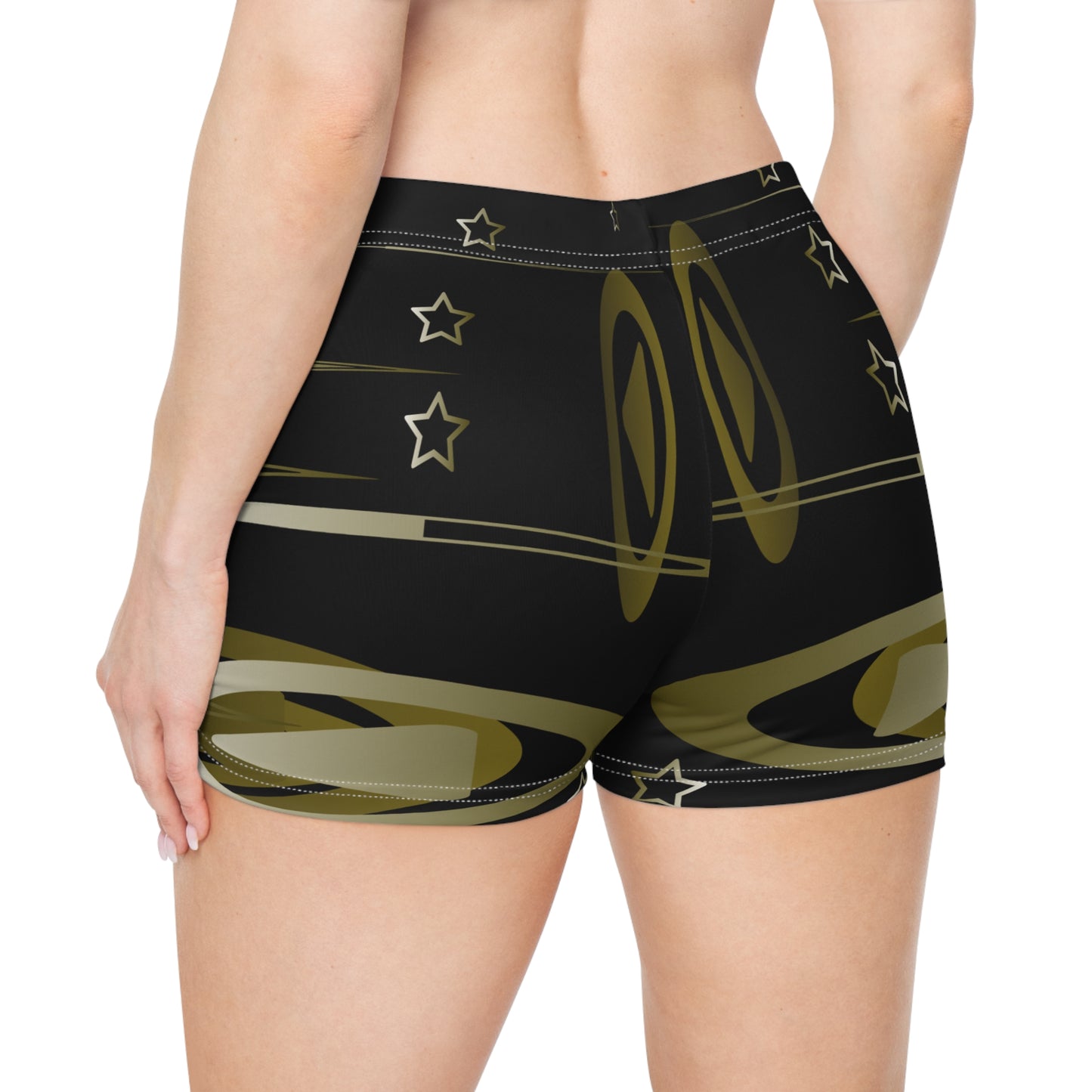 Gold Stars Women's Shorts (AOP)