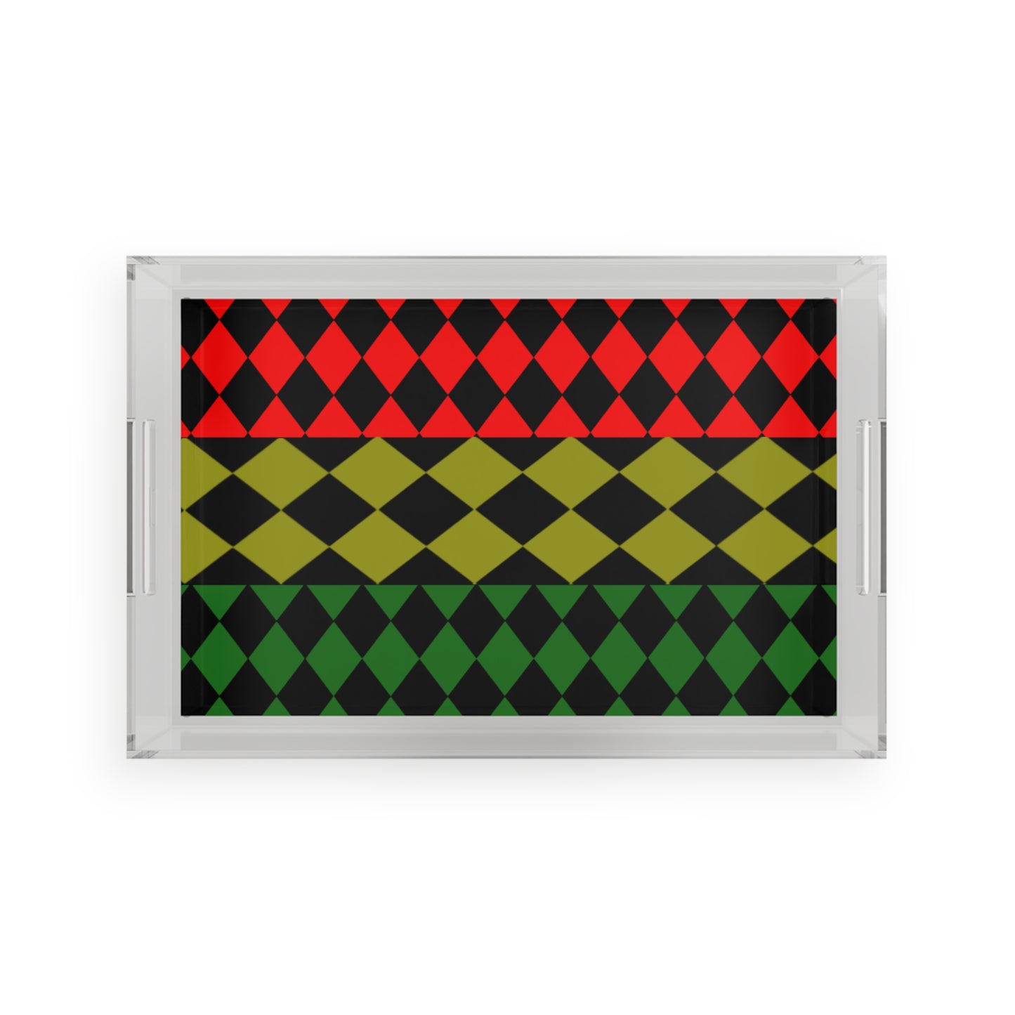 Pan African Flag Acrylic Serving Tray