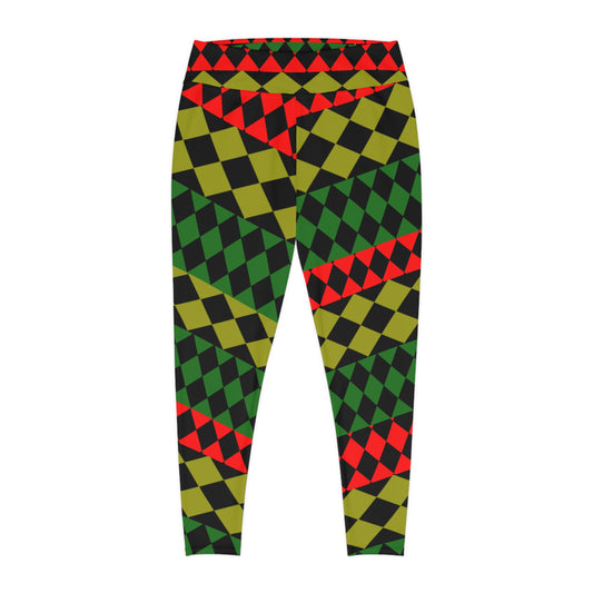 Pan African FLAG( Optical) Plus Size Leggings