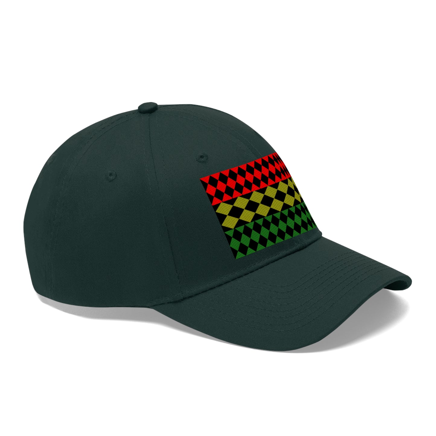 Pan African FLAG (EMBROIDERED ) ( Optical)  Unisex Twill Hat